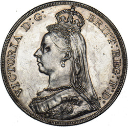 1889 Crown - Victoria British Silver Coin