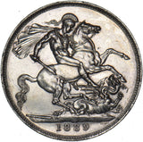 1889 Crown - Victoria British Silver Coin