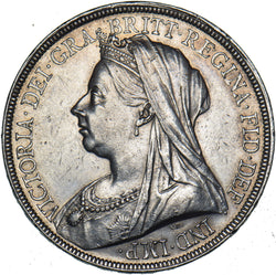 1893 LVI Crown - Victoria British Silver Coin - Very Nice