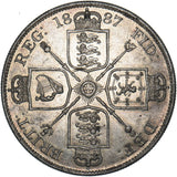 1887 Double Florin (Arabic 1) - Victoria British Silver Coin - Very Nice