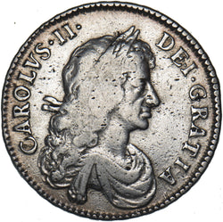 1671 Halfcrown - Charles II British Silver Coin - Nice