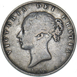 1845 Halfcrown - Victoria British Silver Coin