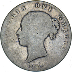 1849 Halfcrown - Victoria British Silver Coin