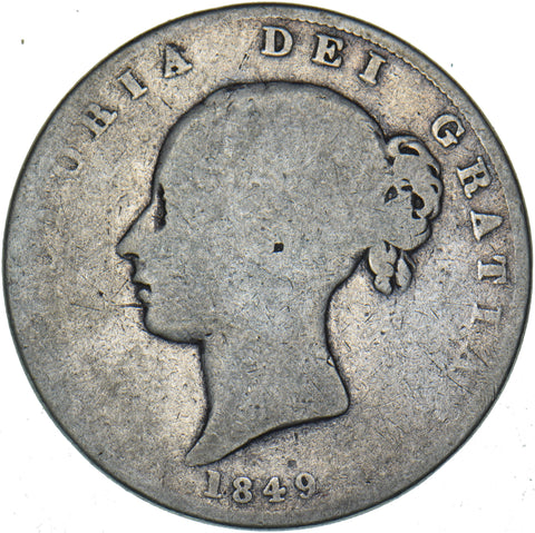 1849 Halfcrown - Victoria British Silver Coin