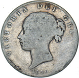 1850 Halfcrown - Victoria British Silver Coin