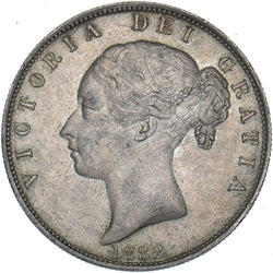 1882 Halfcrown - Victoria British Silver Coin - Very Nice