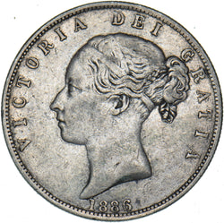 1886 Halfcrown - Victoria British Silver Coin - Nice