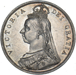 1887 Halfcrown - Victoria British Silver Coin - Superb