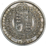 1887 Halfcrown - Victoria British Silver Coin - Nice