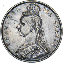 1887 Halfcrown - Victoria British Silver Coin - Nice