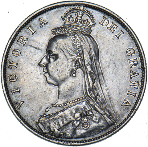 1887 Halfcrown - Victoria British Silver Coin - Nice