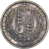 1887 Halfcrown - Victoria British Silver Coin - Nice