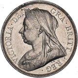 1893 Halfcrown - Victoria British Silver Coin - Very Nice