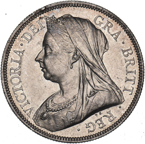 1893 Halfcrown - Victoria British Silver Coin - Very Nice