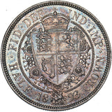 1893 Halfcrown - Victoria British Silver Coin - Very Nice