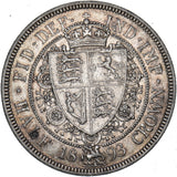 1893 Halfcrown - Victoria British Silver Coin - Nice