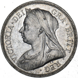 1893 Halfcrown - Victoria British Silver Coin - Very Nice
