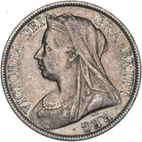 1896 Halfcrown - Victoria British Silver Coin - Nice