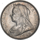 1897 Halfcrown - Victoria British Silver Coin - Very Nice