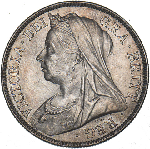 1897 Halfcrown - Victoria British Silver Coin - Very Nice