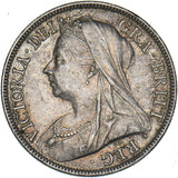 1897 Halfcrown - Victoria British Silver Coin - Very Nice