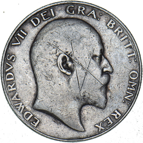 1904 Halfcrown - Edward VII British Silver Coin