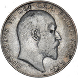 1909 Halfcrown - Edward VII British Silver Coin