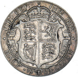 1909 Halfcrown - Edward VII British Silver Coin