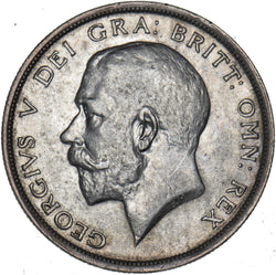 1915 Halfcrown - George V British Silver Coin - Nice