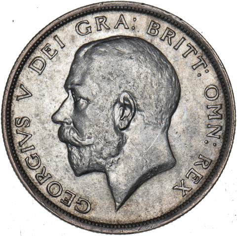 1915 Halfcrown - George V British Silver Coin - Nice