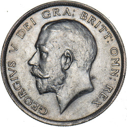 1915 Halfcrown - George V British Silver Coin - Very Nice