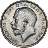 1915 Halfcrown - George V British Silver Coin - Very Nice