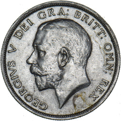 1915 Halfcrown - George V British Silver Coin - Very Nice