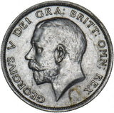 1915 Halfcrown - George V British Silver Coin - Very Nice