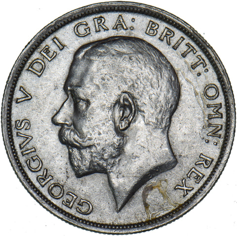 1915 Halfcrown - George V British Silver Coin - Very Nice
