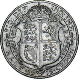 1915 Halfcrown - George V British Silver Coin - Very Nice