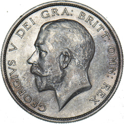 1915 Halfcrown - George V British Silver Coin - Very Nice