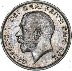 1915 Halfcrown - George V British Silver Coin - Nice