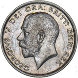 1915 Halfcrown - George V British Silver Coin - Nice