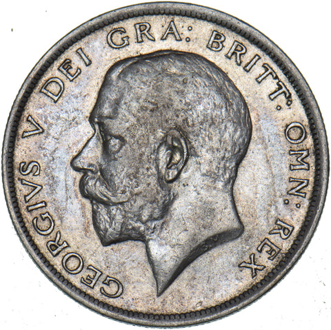 1915 Halfcrown - George V British Silver Coin - Nice