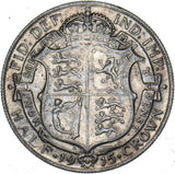 1915 Halfcrown - George V British Silver Coin - Nice