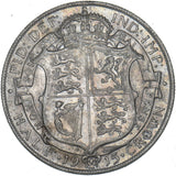 1915 Halfcrown - George V British Silver Coin - Nice