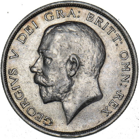 1916 Halfcrown - George V British Silver Coin - Nice