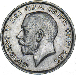 1916 Halfcrown - George V British Silver Coin - Nice