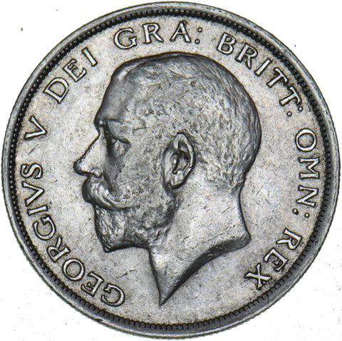 1916 Halfcrown - George V British Silver Coin - Nice