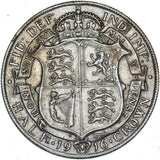 1916 Halfcrown - George V British Silver Coin - Nice