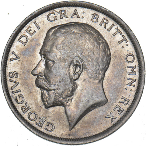 1916 Halfcrown - George V British Silver Coin - Nice