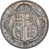1916 Halfcrown - George V British Silver Coin - Nice
