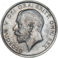 1918 Halfcrown - George V British Silver Coin - Very Nice