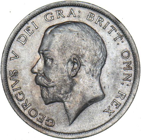 1918 Halfcrown - George V British Silver Coin - Very Nice